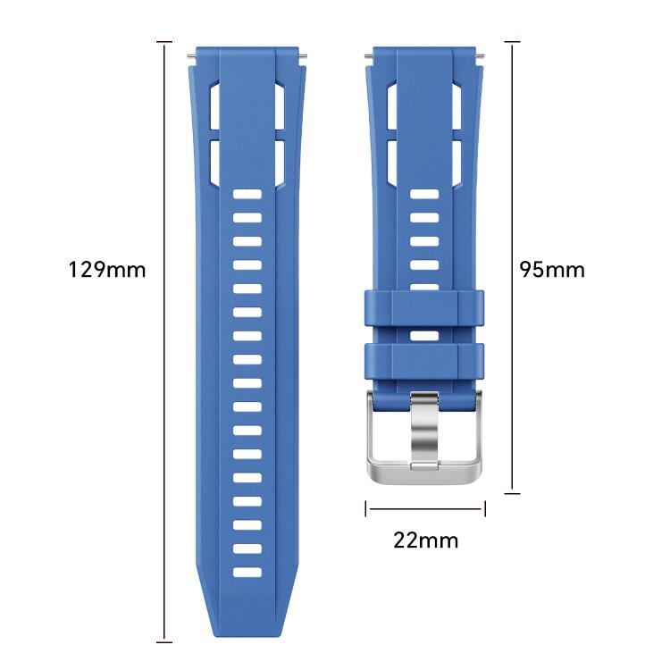 Silver‑Pin‑Buckle Single‑Color Soft‑Silicone Watch‑Band Strap, Adjustable Wrist‑Bracelet Accessory For Huawei Watch Ultimate 2