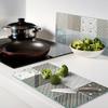 Decorative Tempered Glass Cutting Boards Geometric Pattern 2x30x52 cm