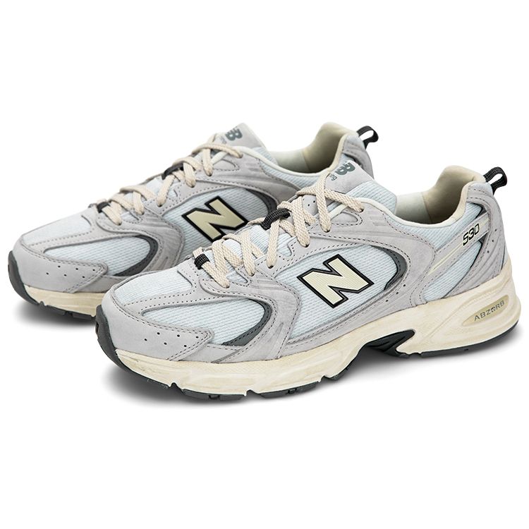 New Balance Светло-серые рваные кроссовки унисекс 530 MR530DG