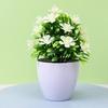Yousheng Faux Bonsai with Flowers Artificial Potted Plant Fake Small Tree Ornament for Wedding Home Office Cabinets Desktop Decor