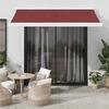 VidaXL Automatic Retractable Awning Bordeaux 300x250 Cm 3215323