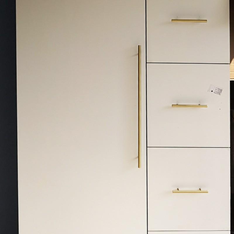 Brass Handle Cabinet Doors Wardrobes Dresser Drawers Minimalist Design Golden Ball Handle Eco-Friendly Durable
