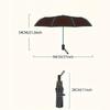 1 Fully Automatic , Outdoor Triple Fold Rainproof Visual Transparent Umbrella for Outdoor Windproof Household Daily Necessities