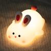 Umimile Rabbit Lamp, Night Light, Bunny Bread Light, Ambient Lighting, Dimmable, Rechargeable, Touch Timer, Silicone, Bedside Lamp, Cute, Soothing