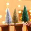 3Pcs Mini Christmas Trees Realistic Looking Vivid Color Non-Fading Artificial Clip-on Small Sisal Trees Decorations