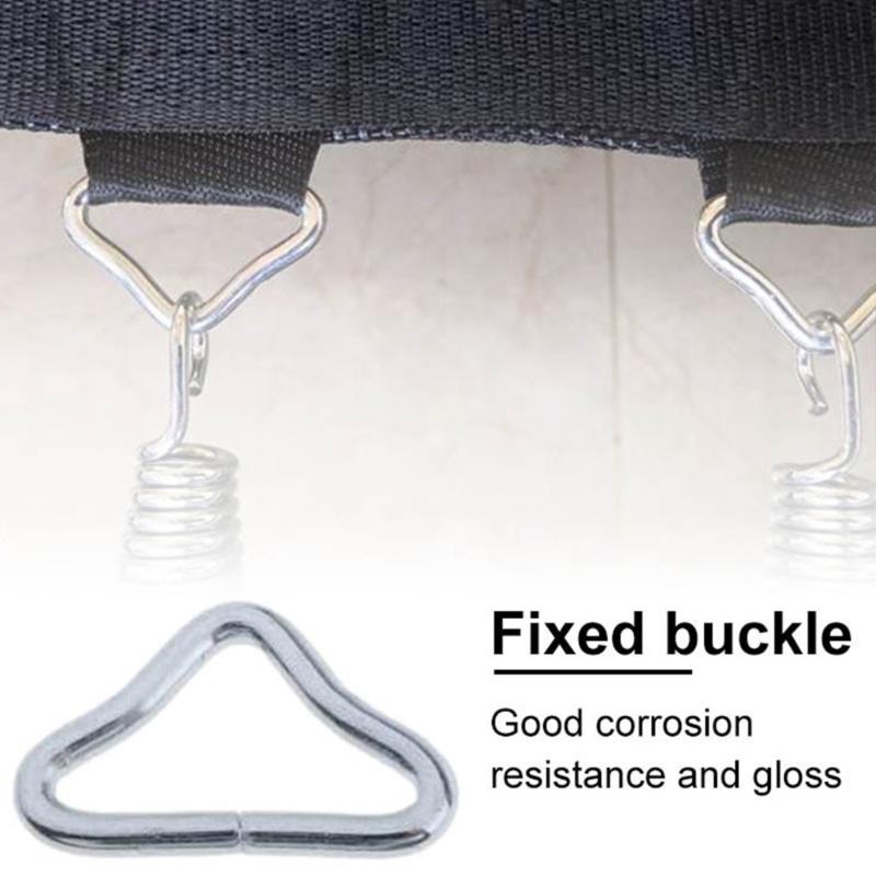 50 шт. Треугольные кольца-пряжки-соединители для батута, высокопрочные V-образные кольца-пряжки для замены и ремонта, просты в использовании