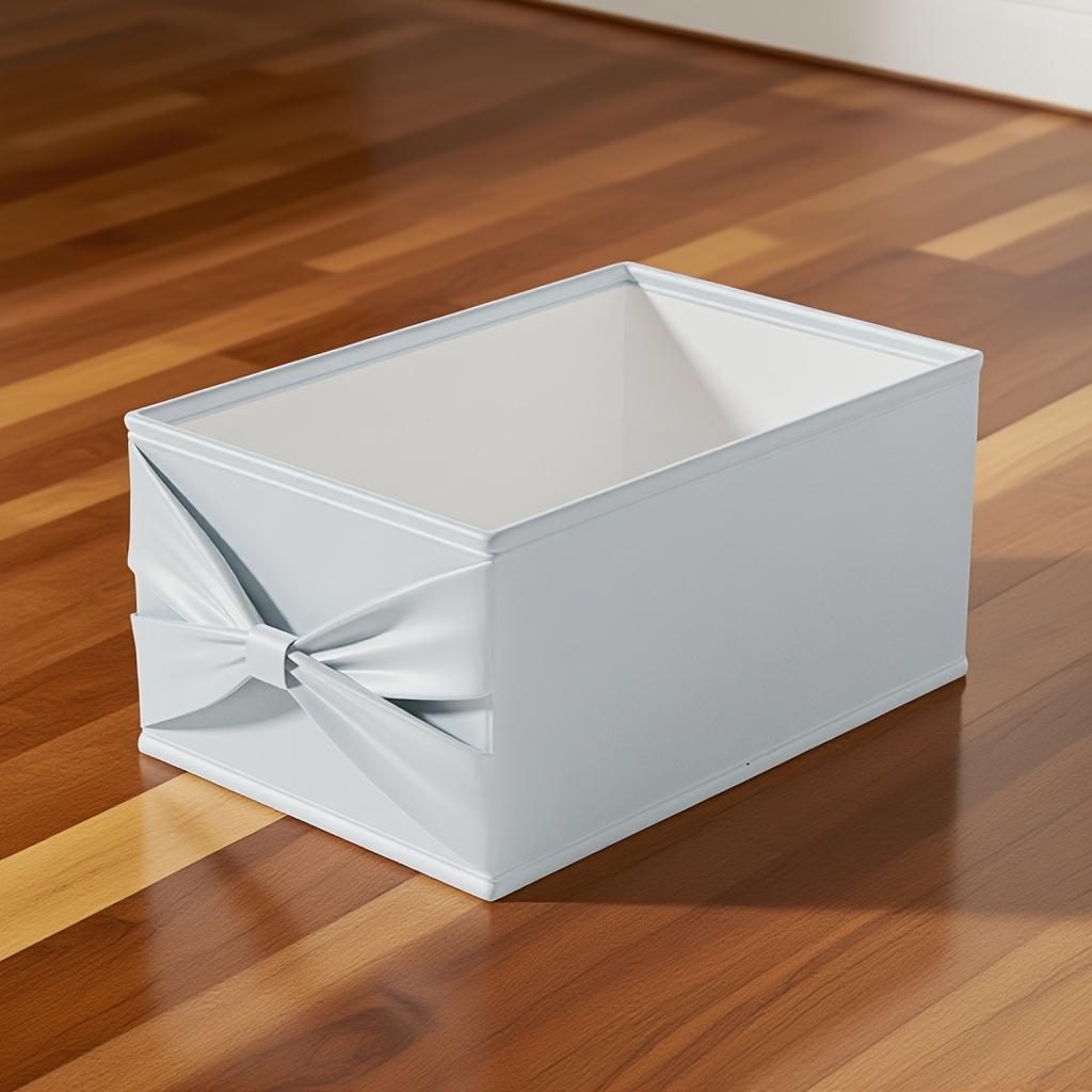 ВысококачественныйМинималистичный Светло-розовый или Голубой Органайзер для хранения с Элегантным Бантом - Многосекционный Органайзер для Шкафа, Комода, Общежития - Открытые Отделения для