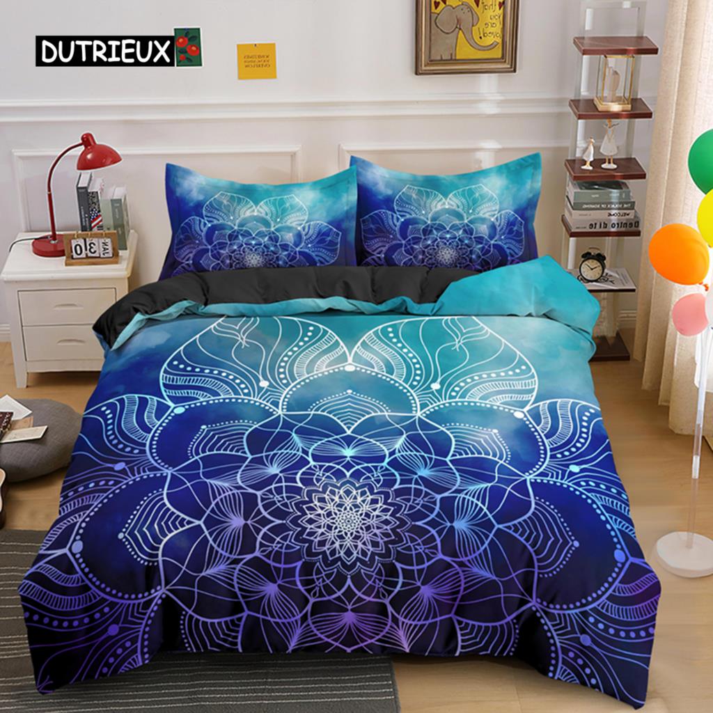 Комплект постельного белья Psychedelic Boho Luxury из 3 предметов с наволочкой King Duvet Cover Queen 2/3 шт. Полиэстеровое одеяло Cover Home Textile