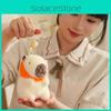 Strawberry Persimmon Hat Capybara Plush Pendant Keychain Backpack Decoration