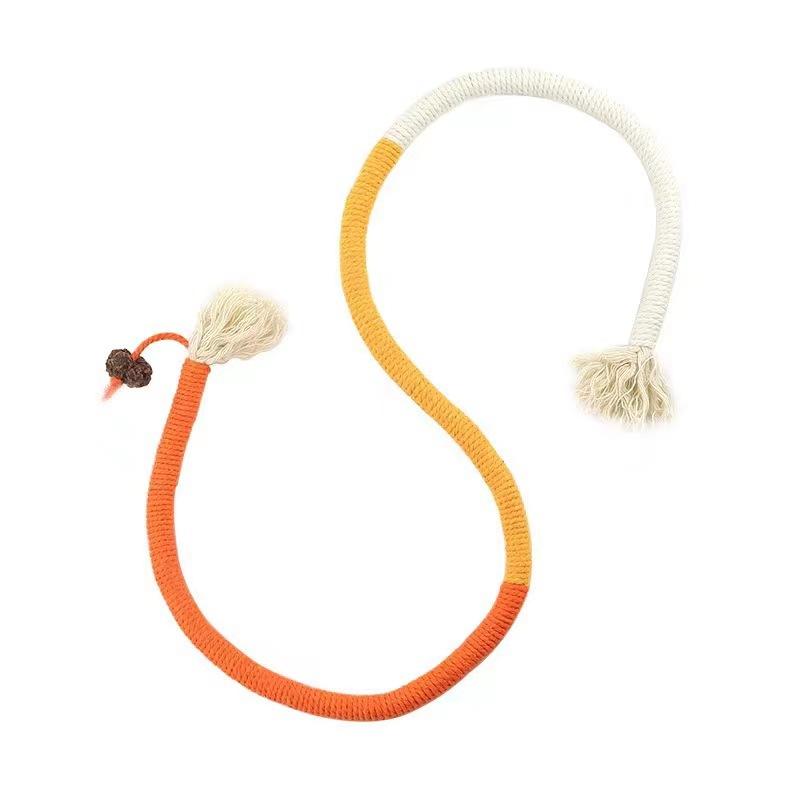 Cat Toys Interactive Molar Cotton Rope Toys Silvervine Cat Teaser Toy Clean Mouth Kitten Play Toy Pet Supplies Accessories