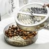 Пластиковая Легкая Роскошная Герметичная Коробка для Хранения Сухофруктов и Закусок на Новый Год, для Дома, Гостиной, Кофейного столика, Высококлассная Фруктовница
