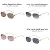 2025 Winter Unisex Frameless Color Shift Sunglasses With Uv400 For Street Style And Parties