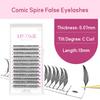 12 рядов пучковых ресниц набор Comic Spire Mink Lashes Extensions отдельные ресницы инструменты для макияжа глаз
