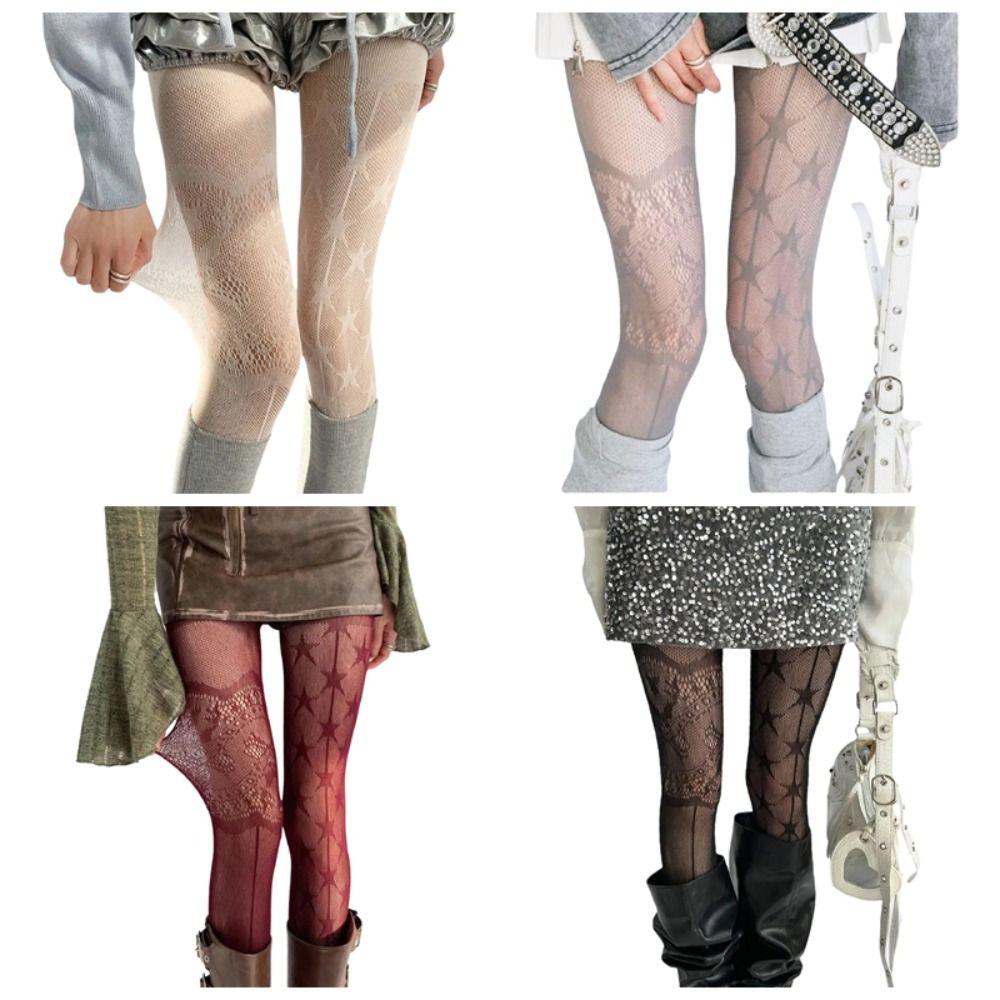 Hollow Out Flower Pattern Net Socks Jacquard Small Flowe Hollowed Out Pantyhose Summer Season