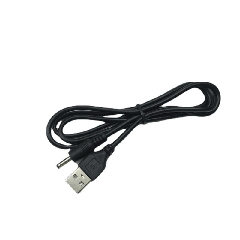 Durability PVC Insulated DC5V Power Cord with 2A Current USB to DC3.5x1.35mm Charging Cable for Home and Travel Use
