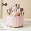Makeup Brush Holder Large Capacity Multiple Compartments Multi-angle Rotating Countertop Cosmetic Organizer