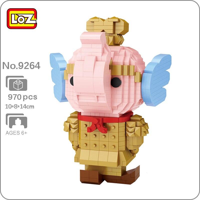 LOZ 9264 Animal World Terracotta Warrior Elephant Army Solider Mini Diamond Blocks Bricks Building Toy for Children Gift No Box