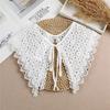 Summer Bow Tie Shawl White Fake Collars for Women Removable Dress Detachable Collar Wrap Shawl  False Collar Decor