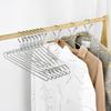 Вешалка для одежды из нержавеющей стали, бытовая, многофункциональная, не оставляющая складок, металлическая, ветрозащитная, для ванной, балкона, органайзер для шкафа
