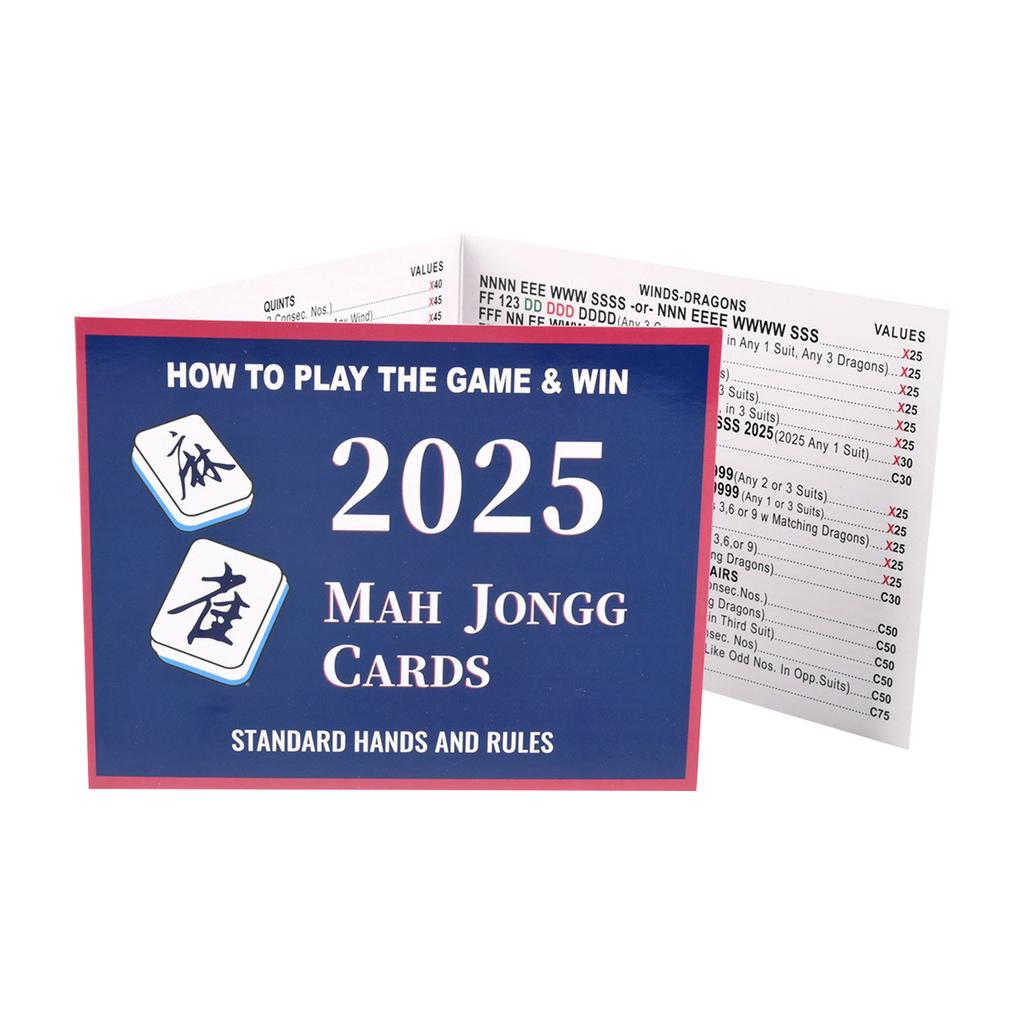 4PC Cards, Cards Official Standard Hands And Rules Cards Large Print Scorecard