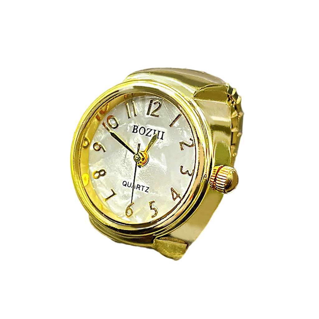 Ring Watch Fashion Square Ring Shape Watch Personality Creative Retro Style Ring Electronic Watch