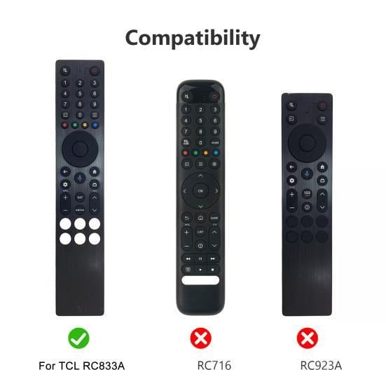 Силиконовый чехол для пульта дистанционного управления Защитный чехол Ударопрочный Водонепроницаемый Корпус пульта дистанционного управления со шнурком для TCL RC833A