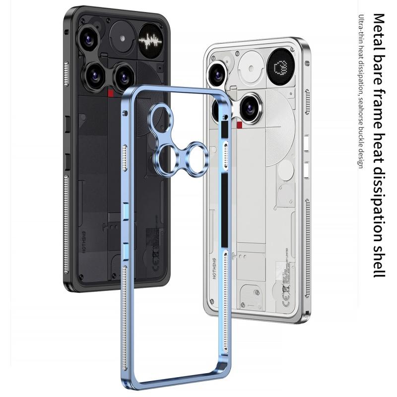 Чехол для Nothing Phone 3 3A Pro Модный Металлический Каркас Мелкие Отверстия Защита Линз Приятная для Кожи Ударопрочный Чехол Для Nothing Phone 3 Funda