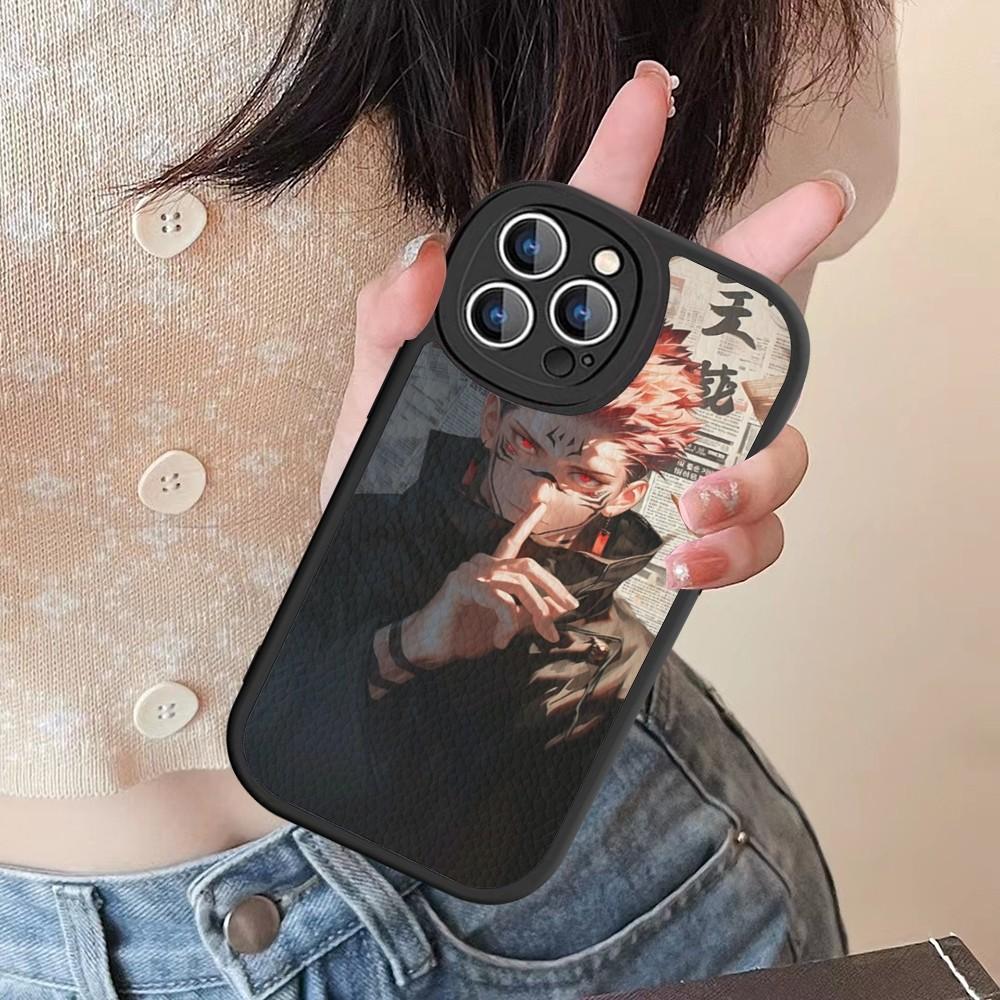 Чехол для телефона Jujutsu Kaisen Рёмен Сукуна Жесткая Кожа Для IPhone 16 15 14 13 12 Mini 11 14 Pro Max Xs X Xr 7 8 Plus Fundas