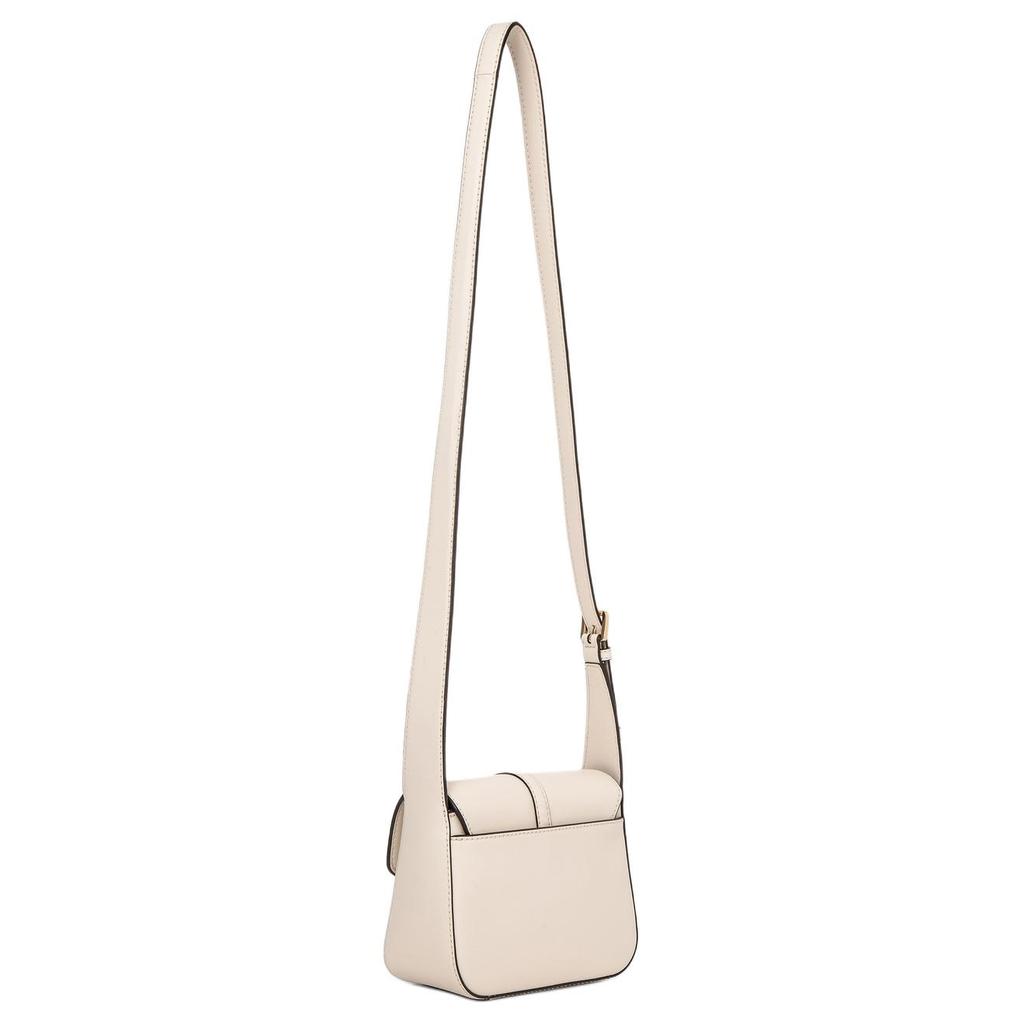 Michael Kors Mk Lyra Flap Magnetic Closure Logo Charm Leather Crossbody Bag Small Women bags Beige 35F4G1YC1L-2171