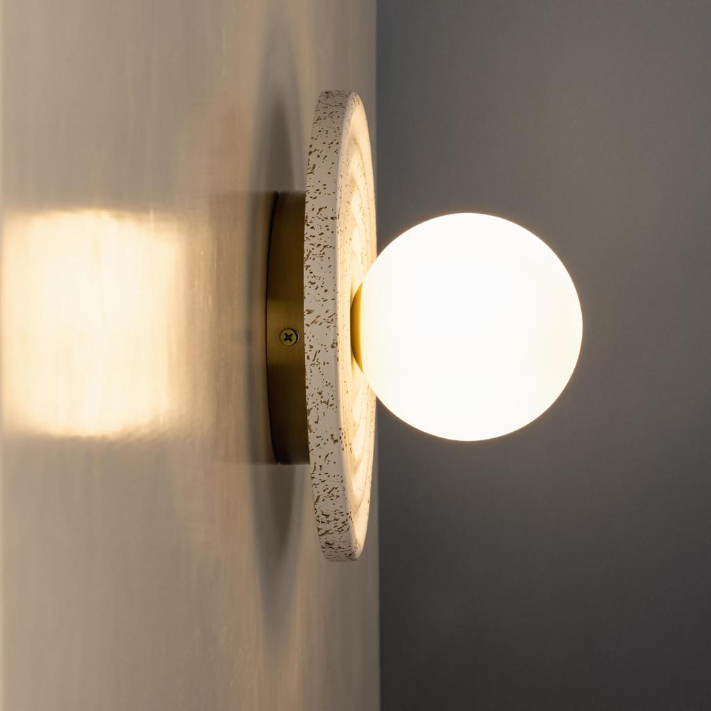 Белая смоляная настенная лампа Chende, совместимая с Nordic LED, один источник света, стеклянная настенная лампа, стильный дизайн интерьера, ретро-японский стиль, настенная лампа,