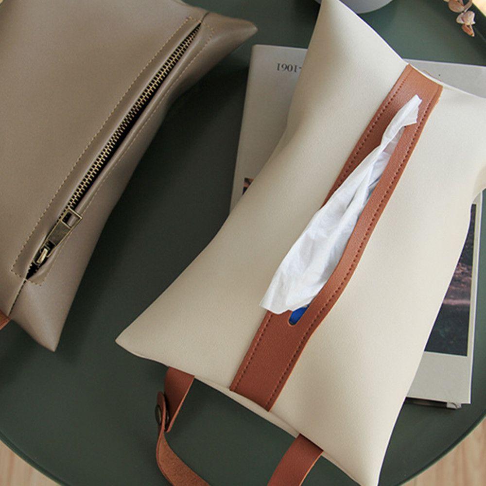 For Car Seat Back Car Tissue Box Paper Holder Hanging Tissue Cover Bag Toilet Tissue Storage Bag