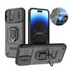 Shockproof Armor Case For iPhone 13 14 15 Pro Max Slide Camera Lens Protection Funda For iPhone 14 15 Plus Magnetic Ring Cover