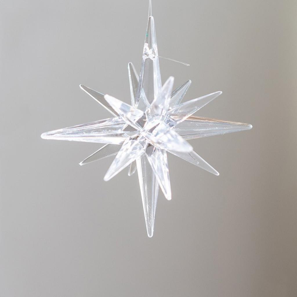 Star Ornaments, Glitter Star Hanging Ornaments, Star Ornaments For Tree Decorations, Plastic Nativity Stars Hanging Decor Tree Decoration