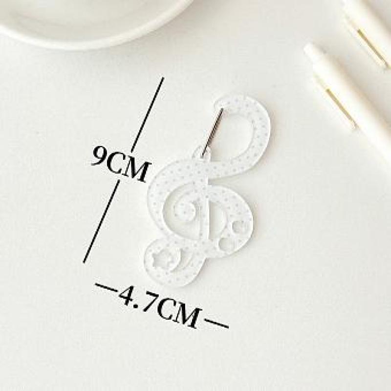 Карабин в форме ноты в горошек, альпинистская пряжка, акриловая пряжка конфетного цвета, брелок, многофункциональный крючок для ключей