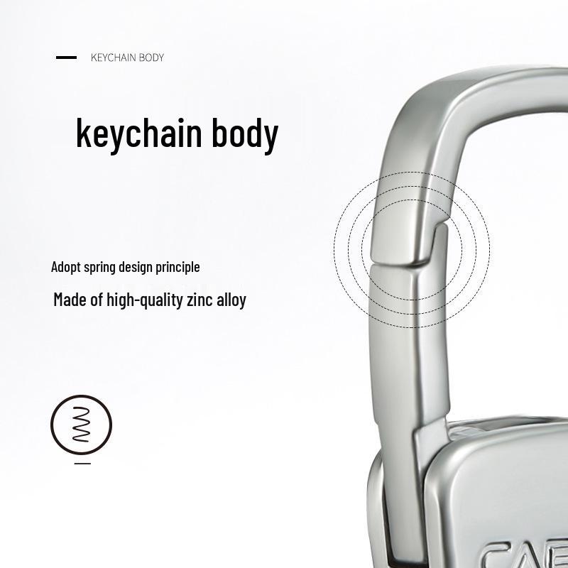 Cabrón Натуральная кожа Универсальный автомобильный брелок - Подходит для всех ключниц с высококачественной квадратной пряжкой