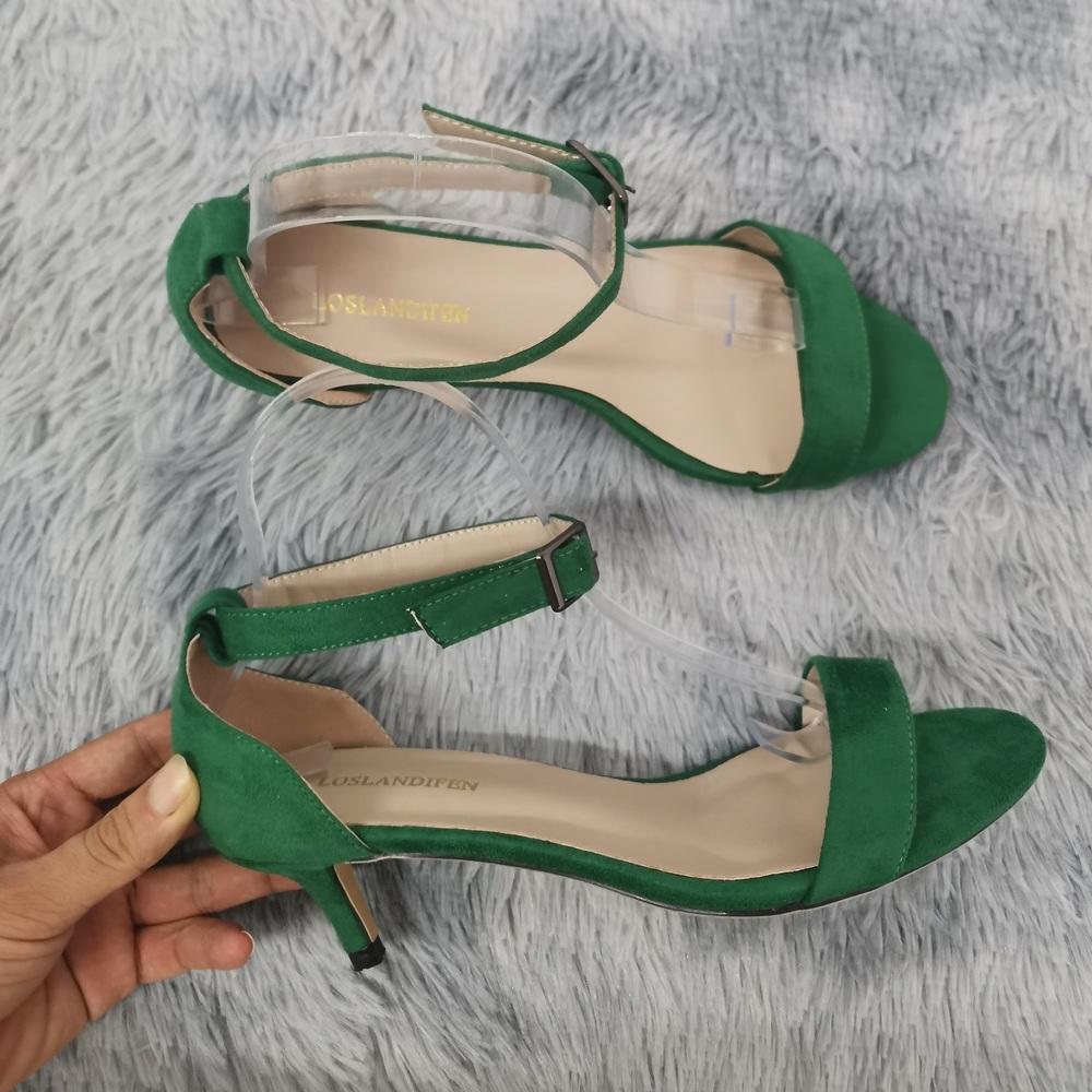 LOSLANDIFEN женские босоножки летние на низком каблуке с ремешком на щиколотке босоножки с открытым носком сексуальные высокие свадебные туфли для вечеринки обувь
