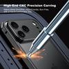 Авиационный алюминиевый сплав Рамка Бампер Чехол для телефона Для iPhone 17 16 15 14 13 Pro Max Plus Металлическая защита линз Ударопрочная крышка