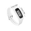LED Pedometer Bracelet Wrist Calorie Counter 12/24H Time Display Step Counter Watch Walking Running Pedometer for Outdoor Sports