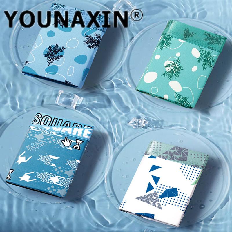 Мужское нижнее белье большого размера, трусы-боксеры Ice Silk, дышащее нижнее белье для подростков, шорты, спортивное нижнее белье L XL 2XL 3XL 4XL 5XL