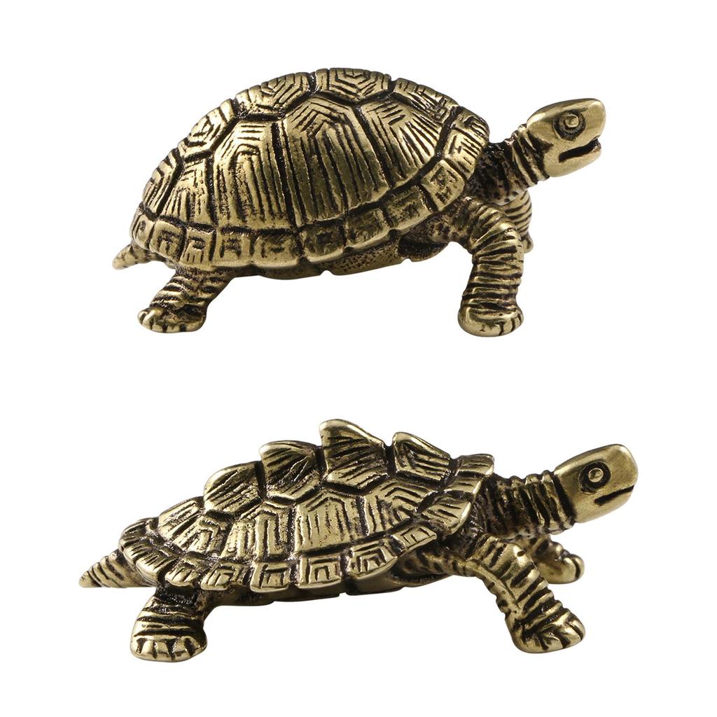 Статуя черепахи, украшение для ландшафта, медная волшебная садовая черепаха, бронзовое украшение для офиса, домашнего подарка, рабочего стола