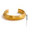 PVD Plated Stainless Steel Smooth Polished Cuff Bracelet Waterproof Fashion Charm High Quality Bangle for Women