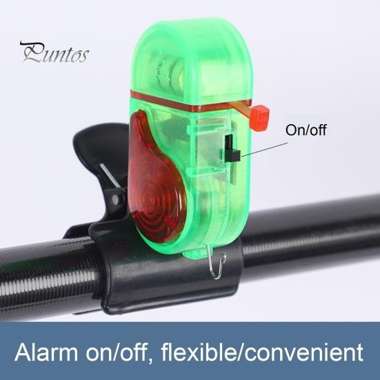 2 шт. Сигнальная лампа для поклевки с зажимом, ночная сигнальная лампа для удочки, электронный индикатор поклевки, датчик подсечки, светодиодная лампа, аксессуары для морской рыбалки