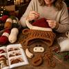 Cattle DIY Crochet Hat Kit Handmade Christmas Hat Kit Animal Hood Knitting Hat  Party Cosplay