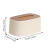 Wooden/Plastic Cover Tissue Box with Lid Large Opening Facial Tissue Holder  Toilet