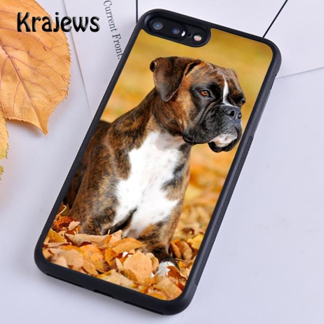 Krajews Cute Boxer Dog Puppy TPU For iPhone 17 Air 16 Phone Case Cover 15 14 plus 12 pro max coque Shell Fundas