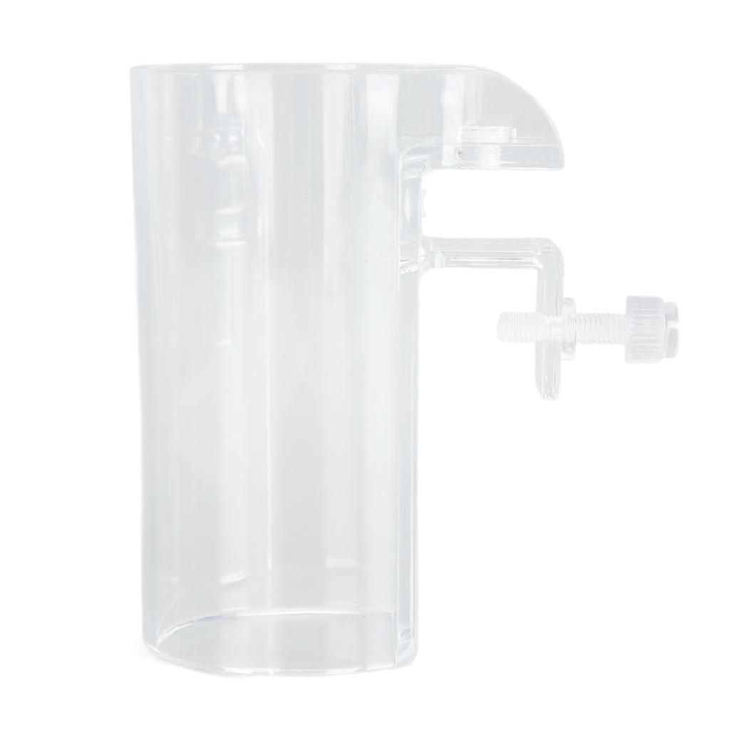 Fish Food Feeder Tube Transparent Acrylic Floating Food Feeding Fish Tank Feeding Tube for Aquarium