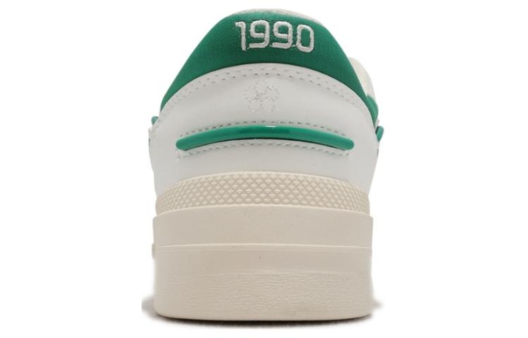 Li Ning 001 BTC Низкие кеды для скейтбординга Женские Бело-зеленые AGCS024-3