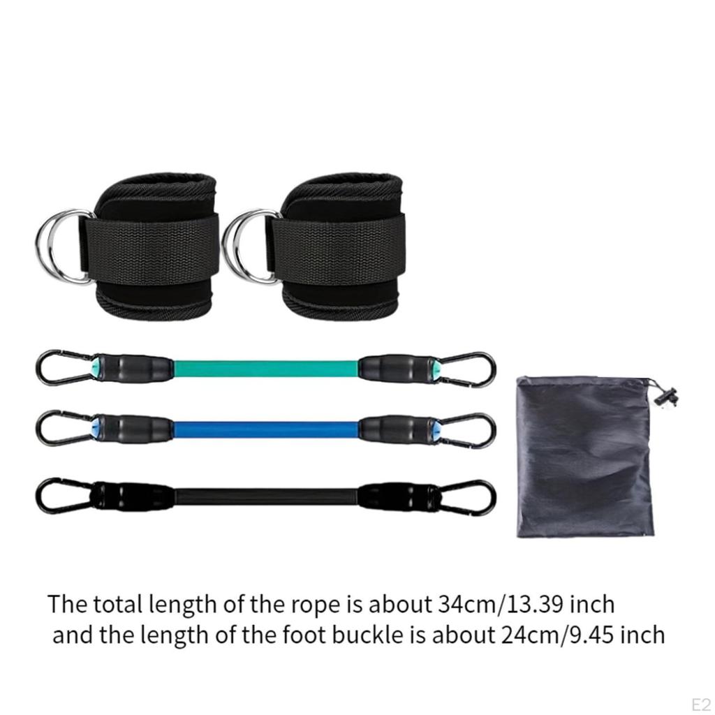 3x Ankle Resistance Bands, Workout Exercise Leg Bands with