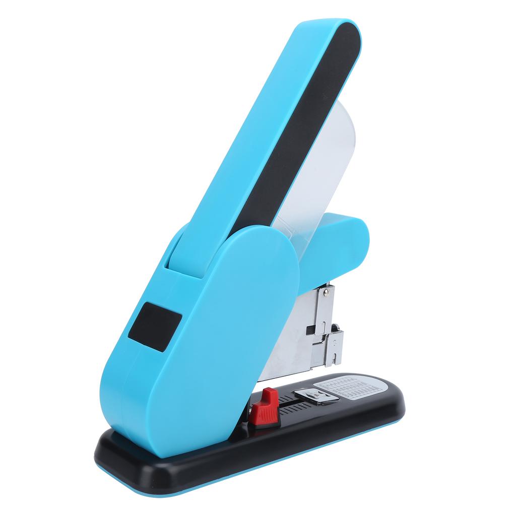 HeavyDuty Stapler LaborSaving Magazine Type AntiPinch Hand 190 Pages Book Sewer for Office(Blue )