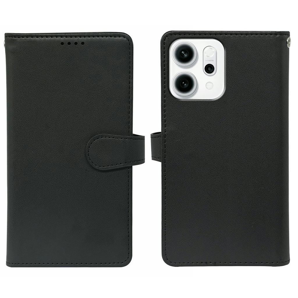 Чехол для Oppo Reno14 F 5G с 9 отделениями для карт, подставка из ПУ кожи, чехол для телефона